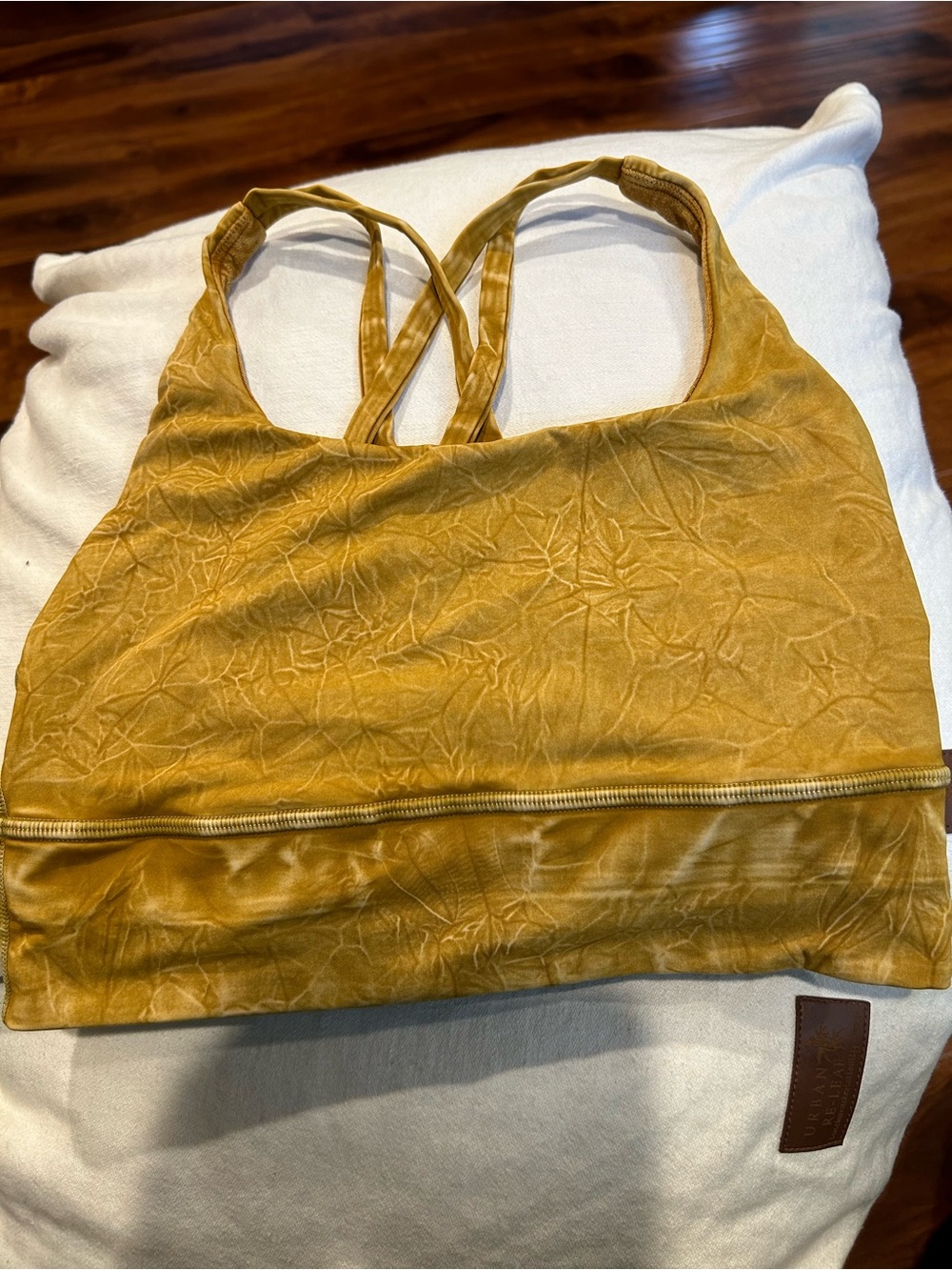 Women’s Lululemon Mustard Yellow Sports Bra- Size 4